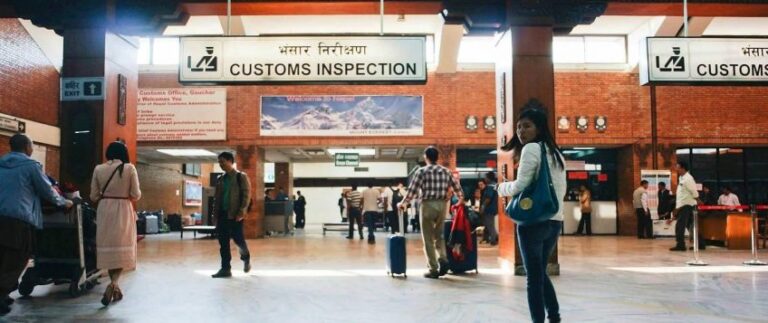 tribhuwan-international-airport-customs-strike