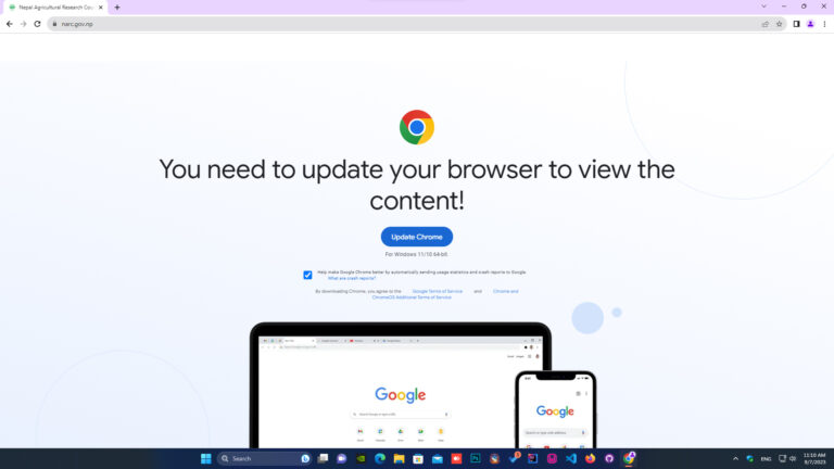 Adware/Virus on NARC Website