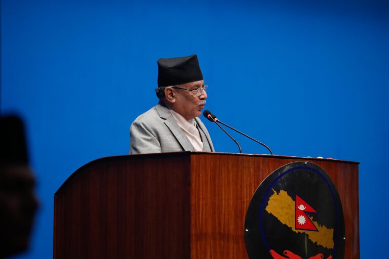 Prachanda-at-parliament