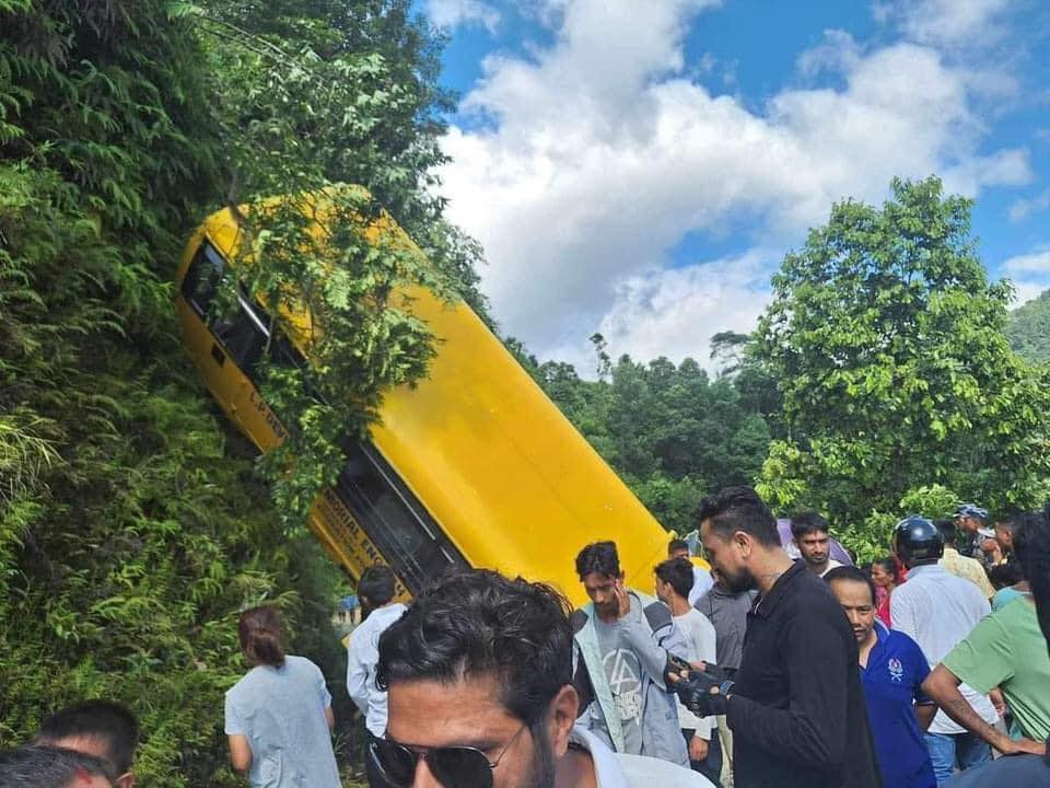 school bus accident butwal